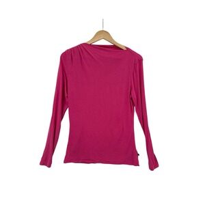 Ted Baker Shirt Top Womens Size 4 Twisted Neck Classic Basic Casual Office‎